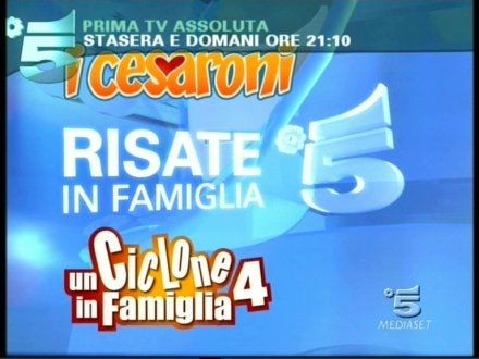 Immagine di Risate in famiglia con I Cesaroni 2 e Un Ciclone in famiglia 4 - Scopri su Televisione